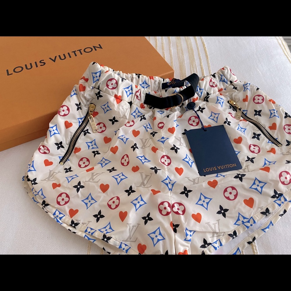 Louis Vuitton “Game On” Jogging Shorts, size 34